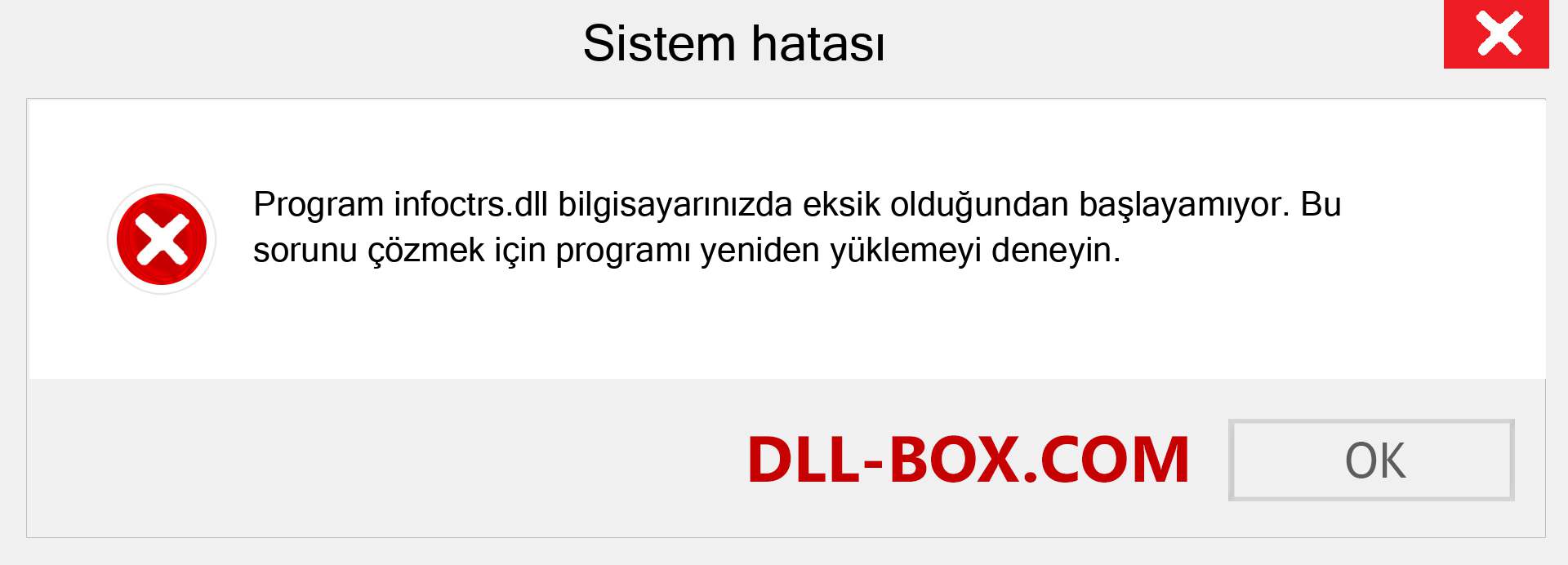 infoctrs.dll dosyası eksik mi? Windows 7, 8, 10 için İndirin - Windows'ta infoctrs dll Eksik Hatasını Düzeltin, fotoğraflar, resimler